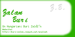 zalan buri business card